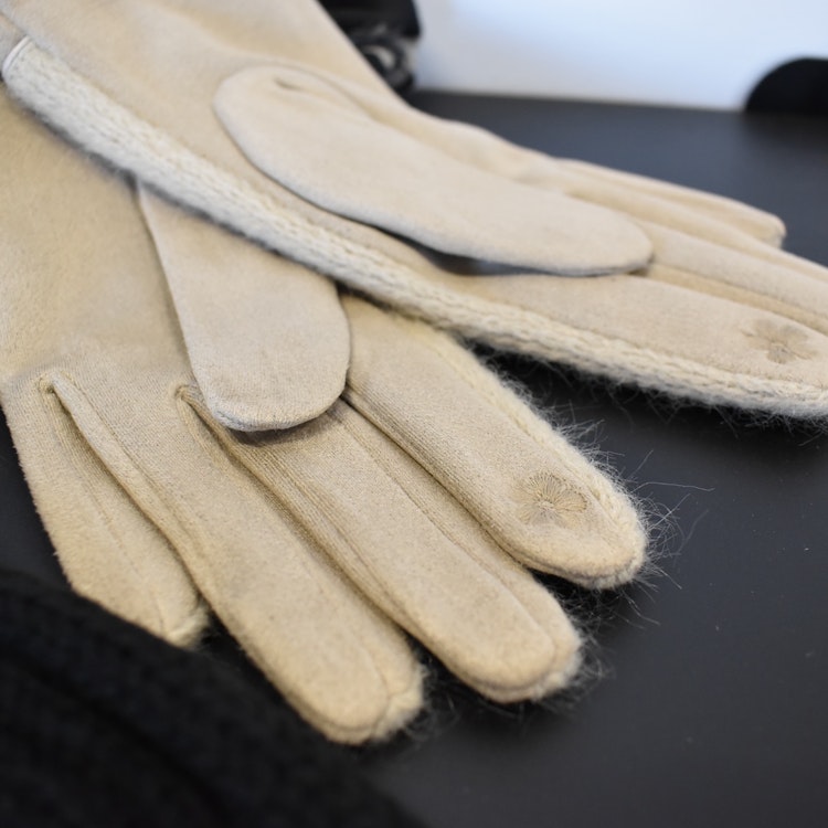 Handske Touch Screen BEIGE