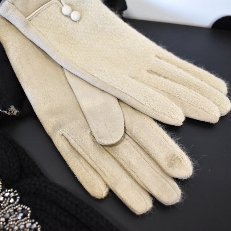 Handske Touch Screen BEIGE