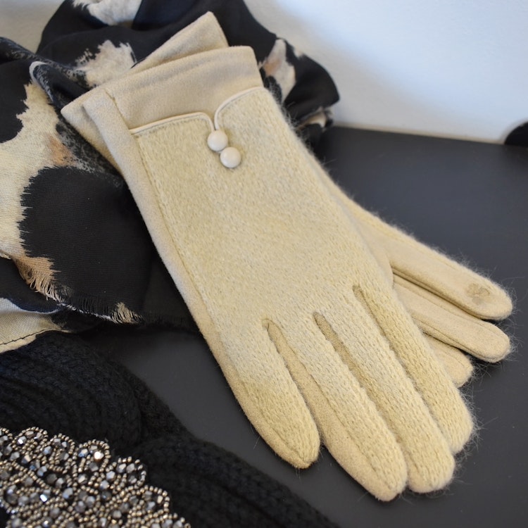 Handske Touch Screen BEIGE