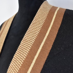 Poncho-sjal med fickor SVART