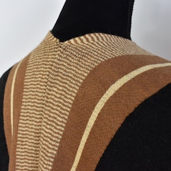 Poncho-sjal med fickor SVART