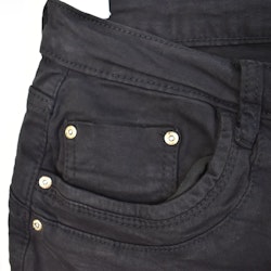 Jeans med knappmix SVART/GULD - Place du Jour