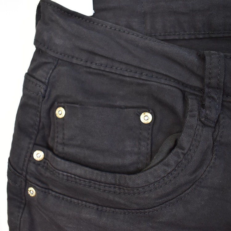 Jeans med knappmix SVART/GULD - Place du Jour