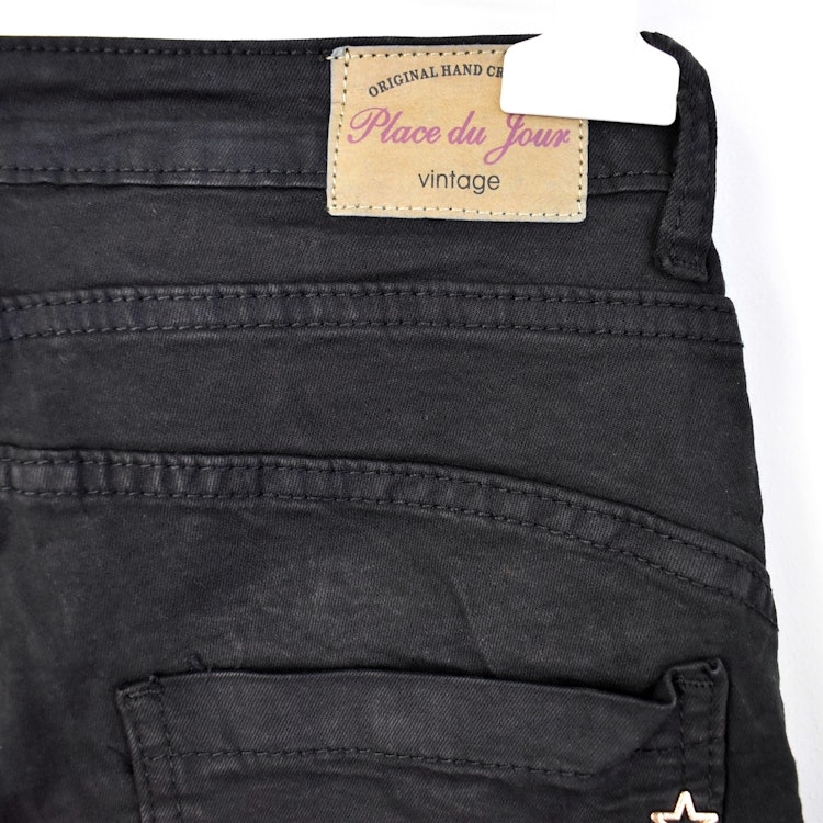 Jeans med knappmix SVART/GULD - Place du Jour