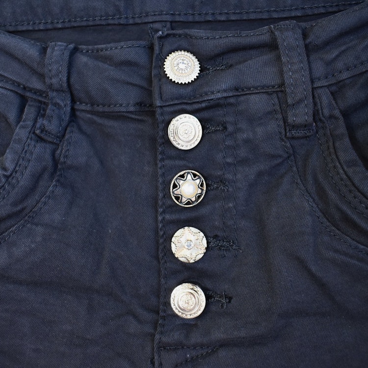 Jeans med knappmix SVART/GULD - Place du Jour