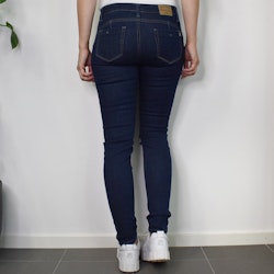 Jeans Slim med gylf MÖRK BLÅ - Place du Jour