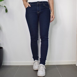 Jeans Slim med gylf MÖRK BLÅ - Place du Jour
