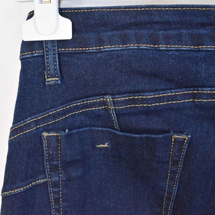 Jeans Slim med gylf MÖRK BLÅ - Place du Jour
