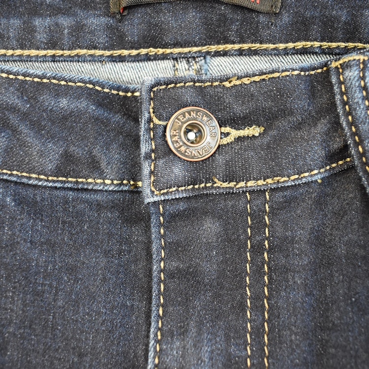 Jeans med gylf MÖRK DENIM - Place du Jour