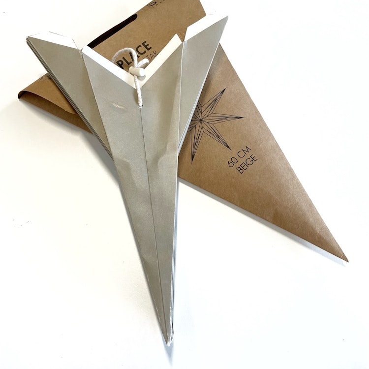 Pappersstjärna Place 60cm BEIGE - Star Trading
