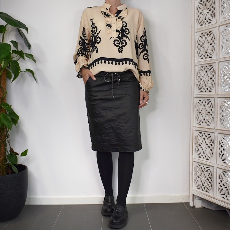 Blus Aya Medaljong BEIGE - Marta du Chateau