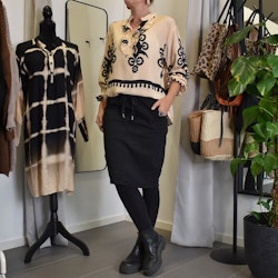 Blus Aya Medaljong BEIGE - Marta du Chateau