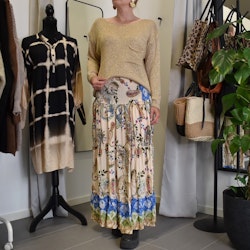 Stickad Tröja Lurex GULD