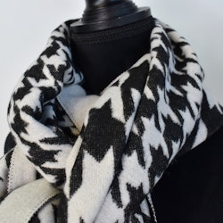 Halsduk Dogtooth SVART/ECRU