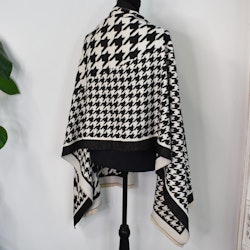 Halsduk Dogtooth SVART/ECRU