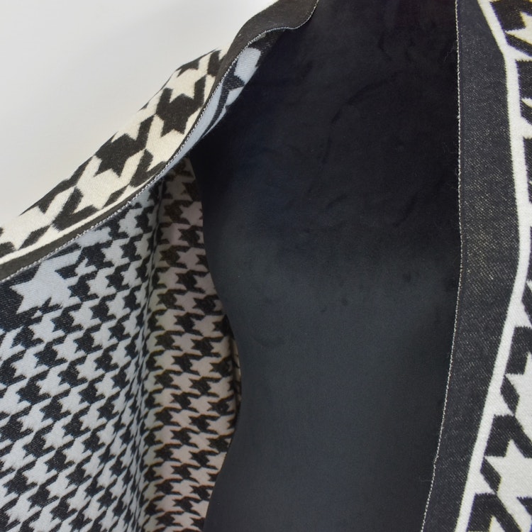 Halsduk Dogtooth SVART/ECRU