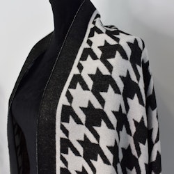 Halsduk Dogtooth SVART/ECRU