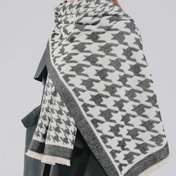 Halsduk Dogtooth SVART/ECRU