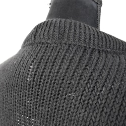 Lång Stickad Tröja Over Sized SVART