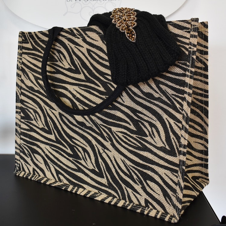 Shopper Stor Zebra TAUPE