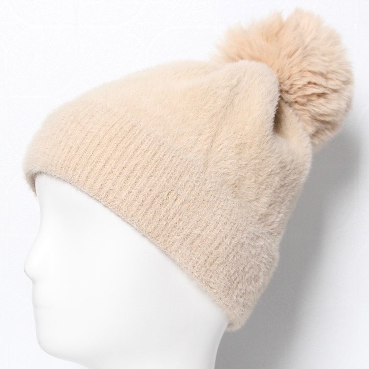Stickad Mössa BEIGE