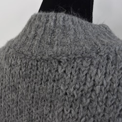 Stickad Tröja Over Sized GRÅ