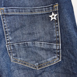 Jeans Jogger med knappar MÖRK BLÅ - Newplay