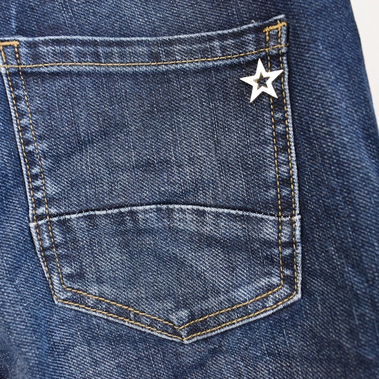 Jeans Jogger med knappar MÖRK BLÅ - Newplay