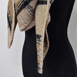 Sjal Stickad BEIGE