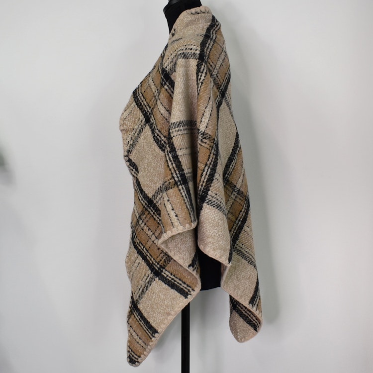 Sjal Stickad BEIGE