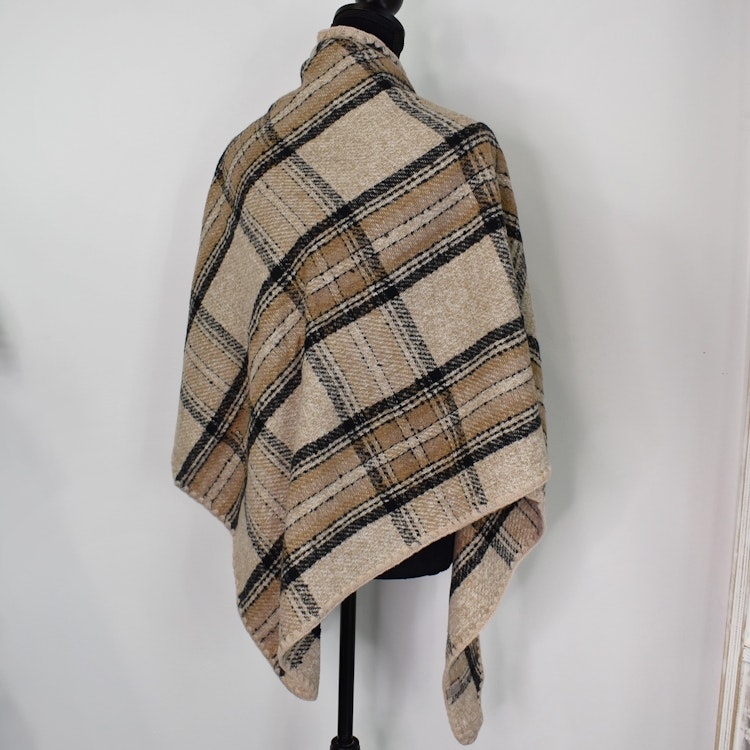 Sjal Stickad BEIGE