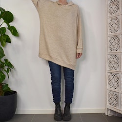 Lång Hoodie BEIGE - Marta du Chateau