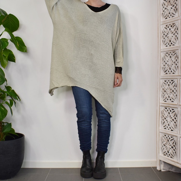 Stickad Tröja Alissa BEIGE - Mix By Heart