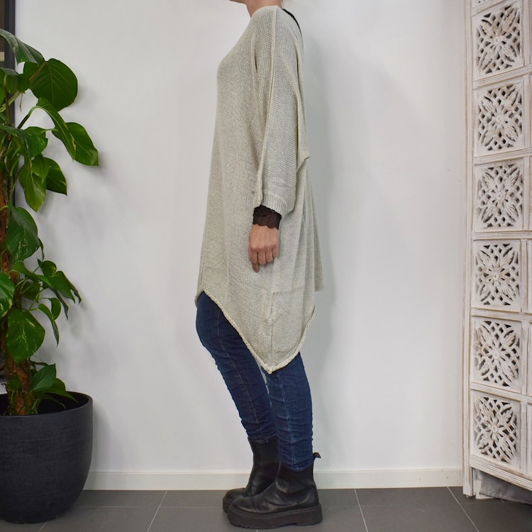Stickad Tröja Alissa BEIGE - Mix By Heart