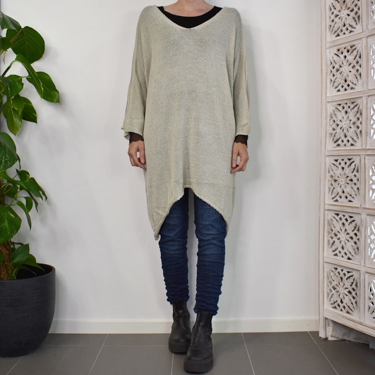 Stickad Tröja Alissa BEIGE - Mix By Heart