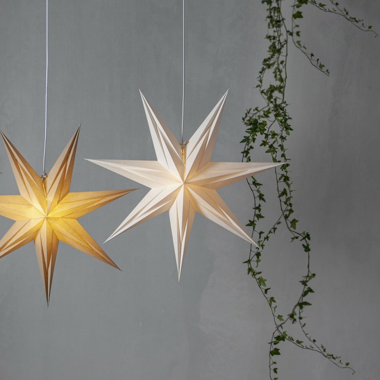 Pappersstjärna Place 60cm VIT - Star Trading