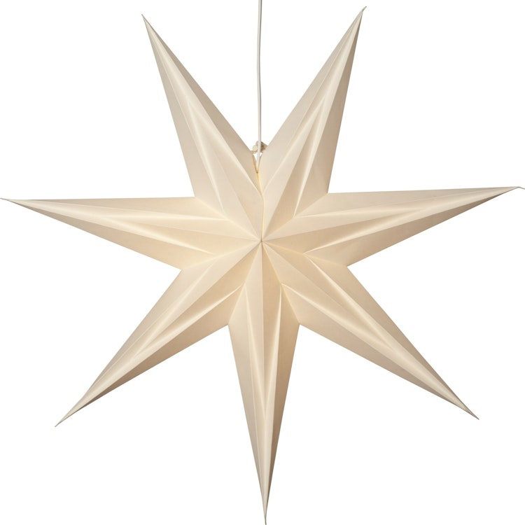 Pappersstjärna Place 60cm VIT - Star Trading