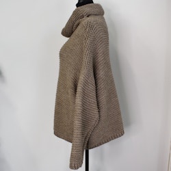 Stickad Tröja Halvpolo MOCCA