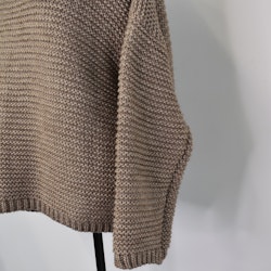 Stickad Tröja Halvpolo MOCCA