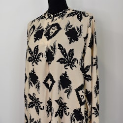 Klänning Sofie Mönstrad BEIGE/SVART - Marta du Chateau