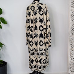 Klänning Sofie Mönstrad BEIGE/SVART - Marta du Chateau