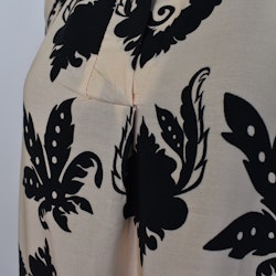 Klänning Sofie Mönstrad BEIGE/SVART - Marta du Chateau