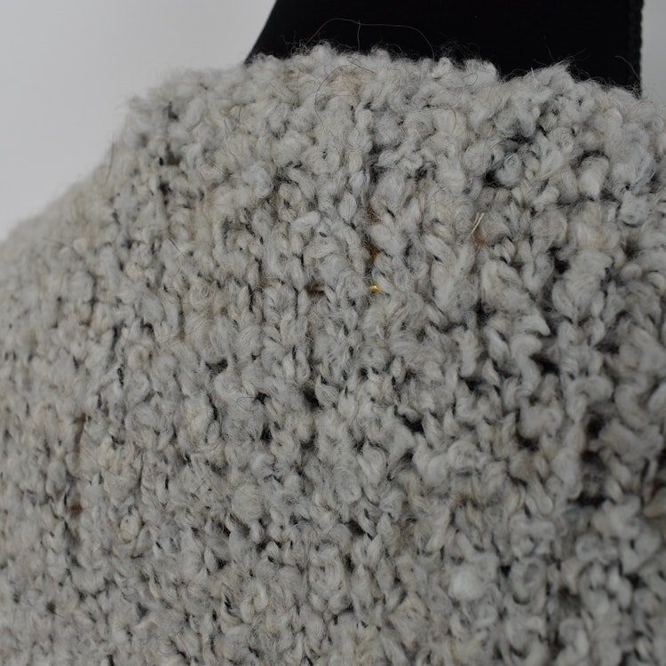 Stickad Kofta med Fickor BEIGE- Marta du Chateau