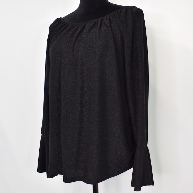 Blus Alexandra Glitter SVART - Marta du Chateau