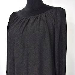 Blus Alexandra Glitter SVART - Marta du Chateau