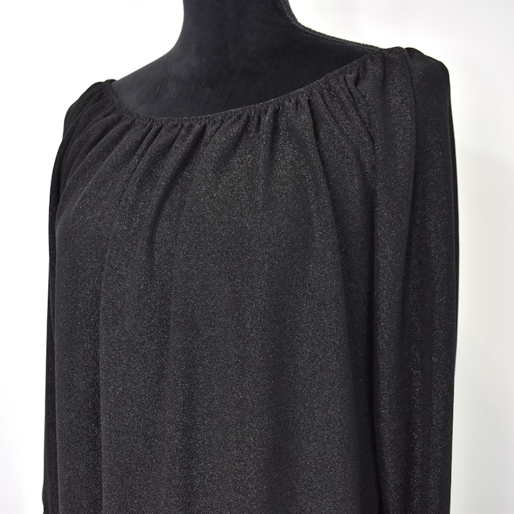Blus Alexandra Glitter SVART - Marta du Chateau