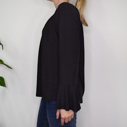Blus Alexandra Glitter SVART - Marta du Chateau