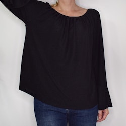 Blus Alexandra Glitter SVART - Marta du Chateau