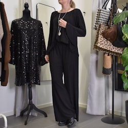 Blus Alexandra Glitter SVART - Marta du Chateau