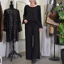 Blus Alexandra Glitter SVART - Marta du Chateau